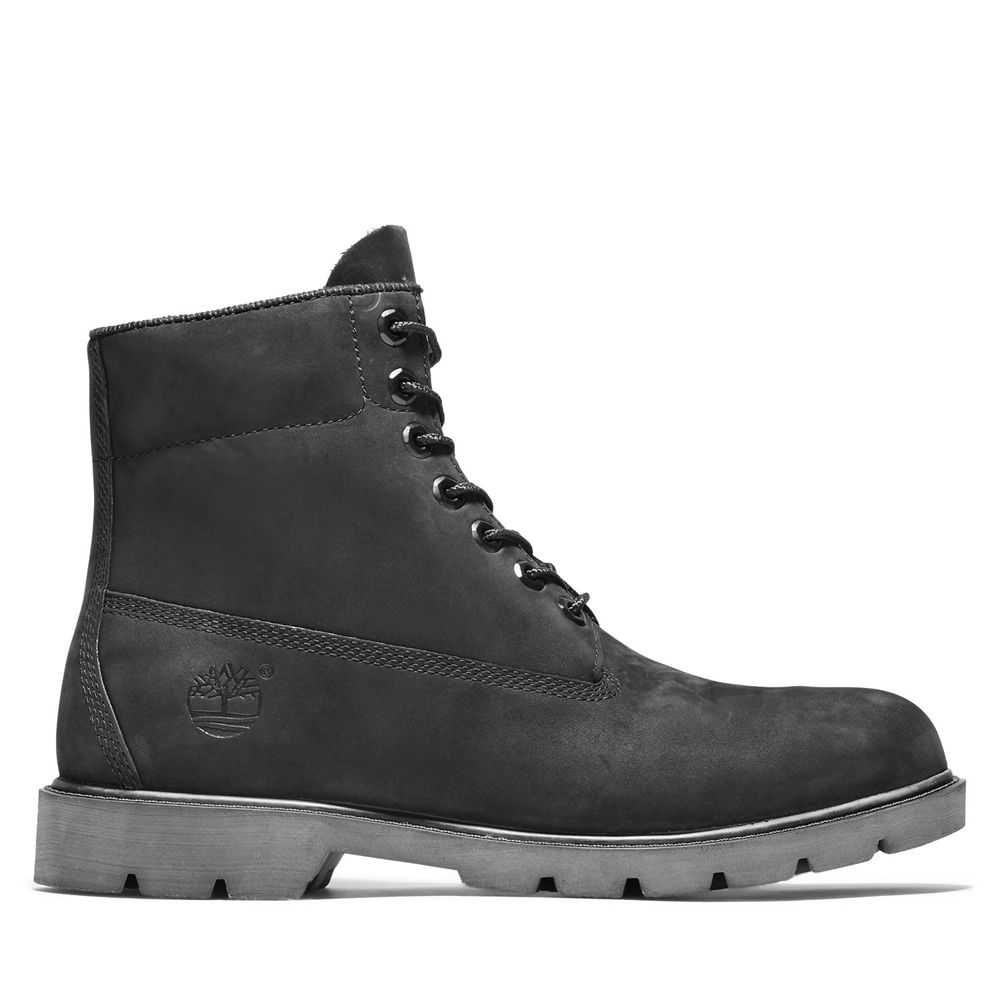 Botas de Nieve Timberland Argentina Hombre - 6-Inch Basic Waterproof - Negras - DTESCU-745